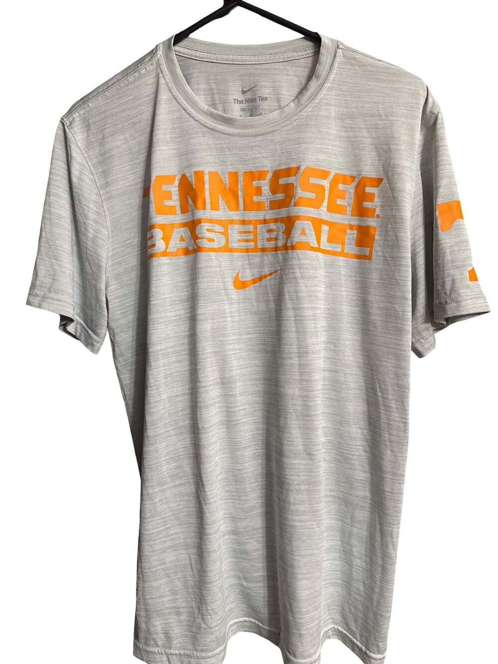 Nike Tennessee Volunteers Baseball Dri-FIT Heather Gray T-Shirt